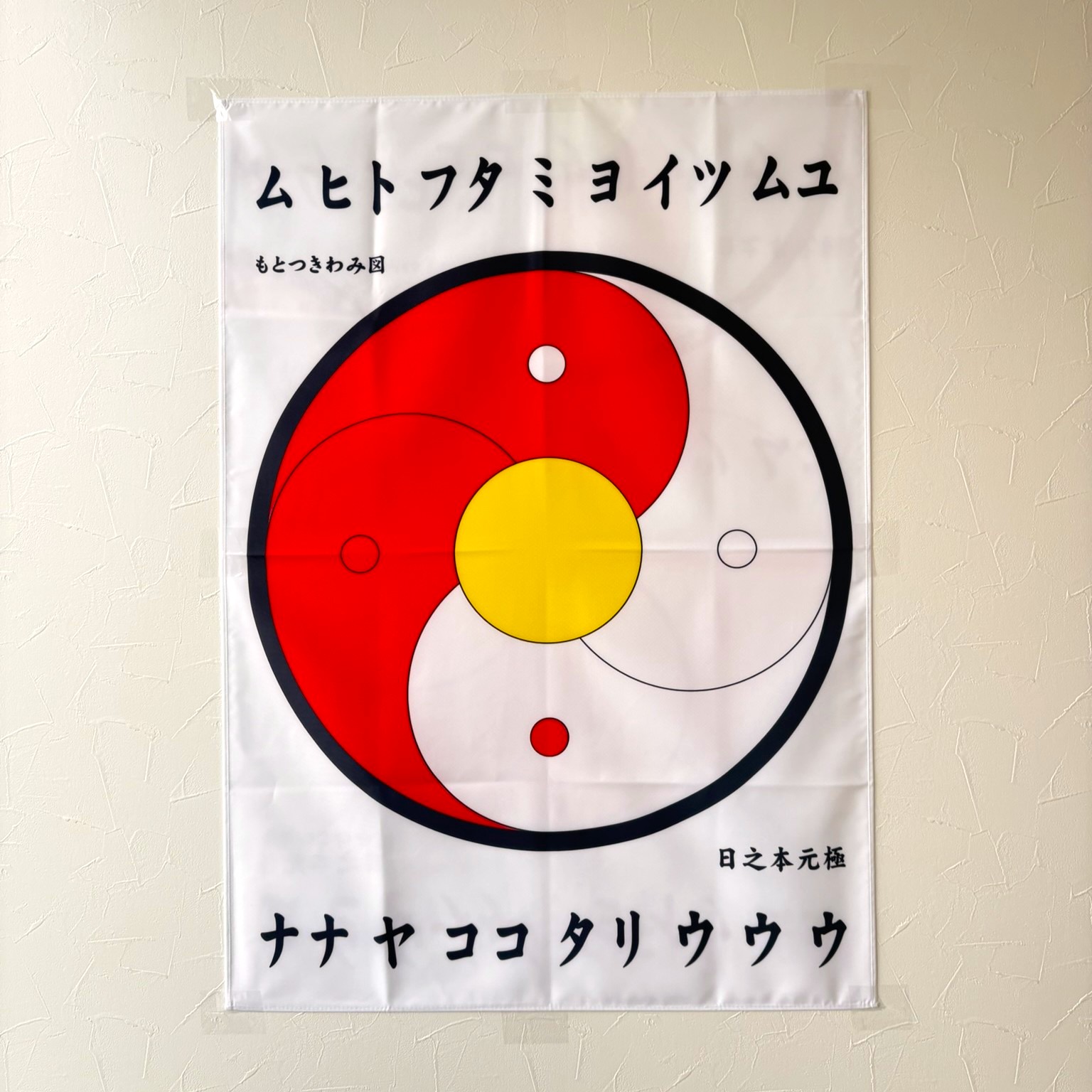 もとつきわみ図 (旗)陰
